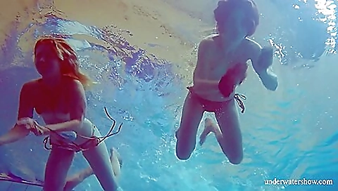 Sexy brunette hair shows off and dildo