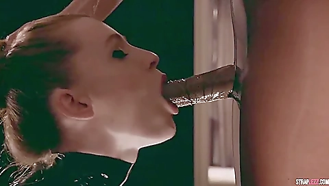 Sexto Petite Blondes In Latex, Heels And Nylon Enjoy A Strapless Exchange