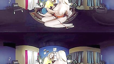 Mona Wales And Hadley Viscara - Vr Lesbian Porn